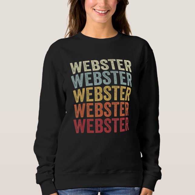 Webster Massachusetts Webster MA Retro Vintag Tex Sweatshirt (Vorderseite)