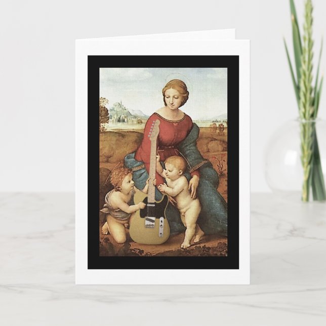 Webstrings Tele und Engel Karte (Vorderseite)