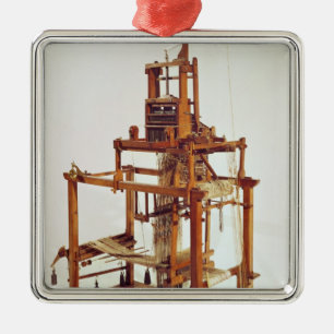 Webstuhl entworfen durch Jacquardwebstuhl Josephs Silbernes Ornament