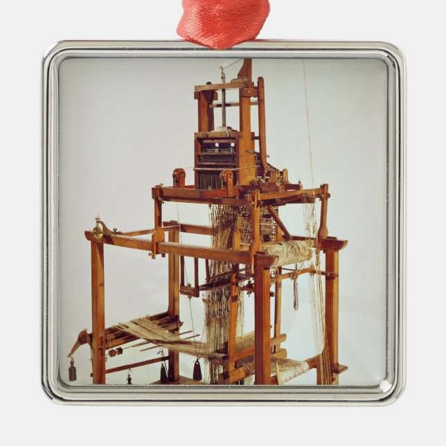 Webstuhl entworfen durch Jacquardwebstuhl Josephs Silbernes Ornament (Vorne)