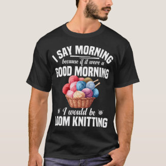 Webstuhl Strickerdecke Faser Künstler Häkeln Webst T-Shirt