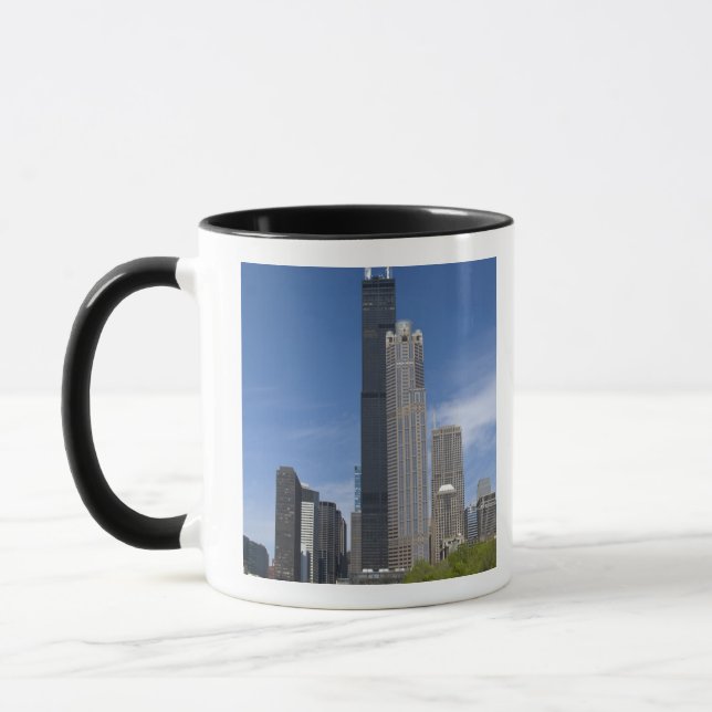 Webstühle Willis Turms (vorher das Sears Tower) Tasse (Links)