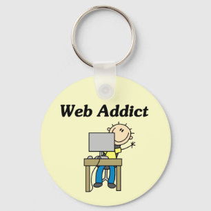 Websüchtige T-Shirts und Geschenke Schlüsselanhänger
