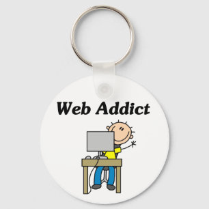 Websüchtige T-Shirts und Geschenke Schlüsselanhänger