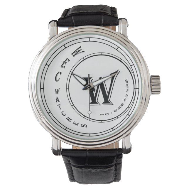 Wec W Wheel Leather Watch Armbanduhr (Vorderseite)