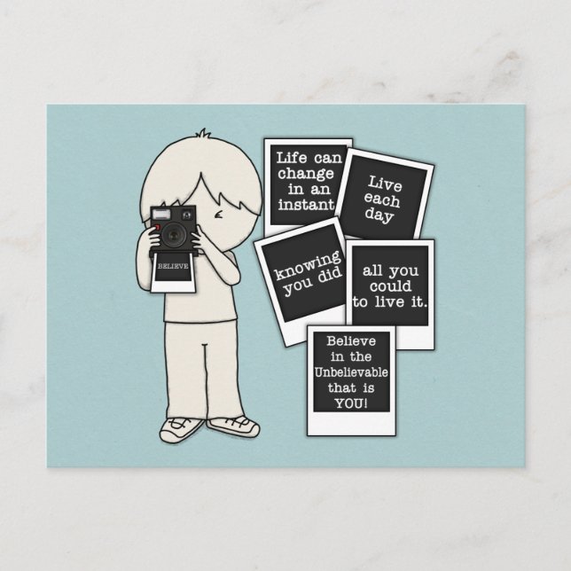 Wechseln in einem Instant Postkarte (Vorderseite)