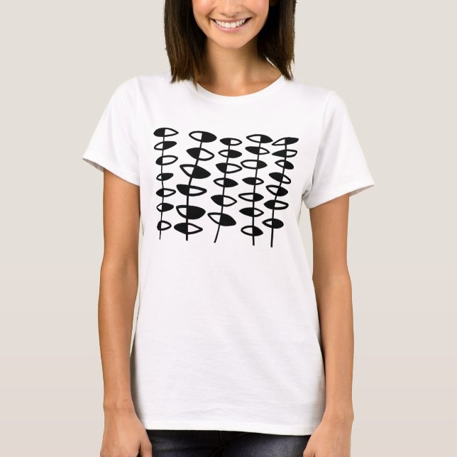Wechselnde Blätter Abstrakt T-Shirt (Vorderseite)