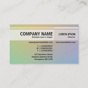 Wechselnde Töne - weiche Farbverläufe - Visitenkar Visitenkarte