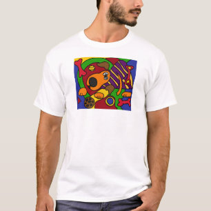 WECHSELSTROM, fantastische Hundecubist-Kunst T-Shirt