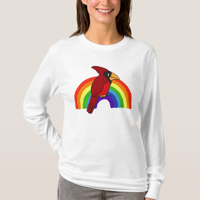 WECHSELSTROM, Kardinals-und Regenbogen Shirt (Vorderseite)