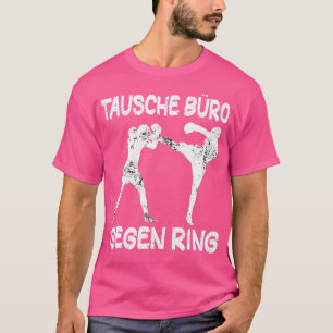 Wechselstube für Kampfkunst gegen Ringkickboxen T-Shirt