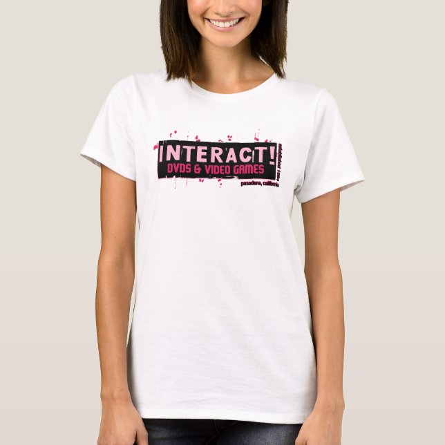Wechselwirkend! Rosa Rasberry T-Shirt (Vorderseite)