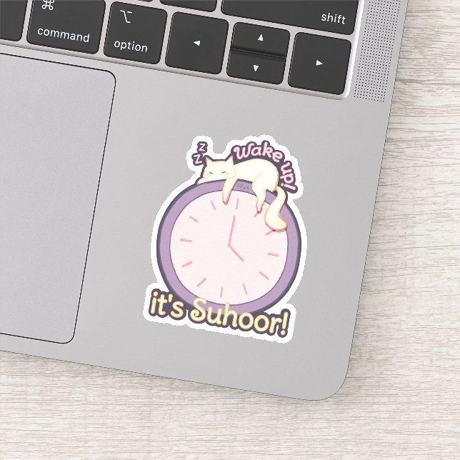 Weck auf! Es ist Suhoor! Aufkleber (Detail)