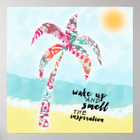 weck auf und riechen nach Inspiration, Strand und 