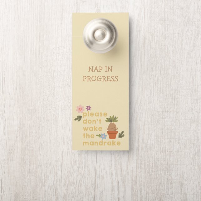 Weck bitte nicht den Mandrake Türanhänger (Auf Knauf)