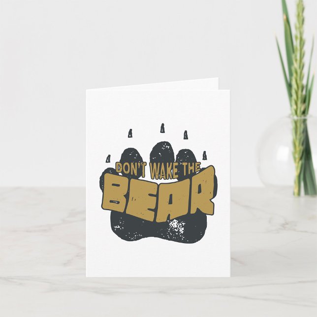 Weck den Bären nicht Karte (Von Creator hochgeladen)