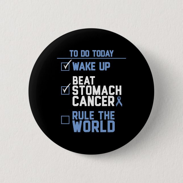 Weck der weltweiten Beat Stomach Cancer Rule Button (Vorderseite)