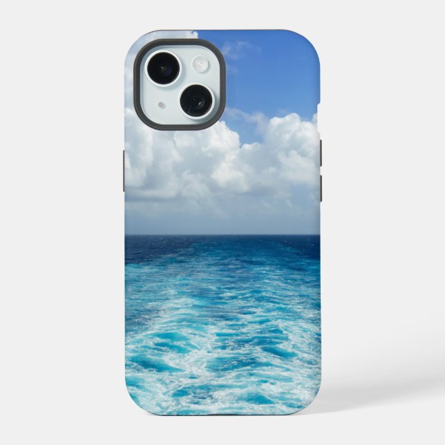 Weck des Ozeans - Kreuzfahrtschiff iPhone 15 Hülle (Rückseite)