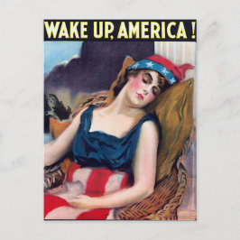 Weck die Vintage Wahl Amerikas 2024 Postkarte