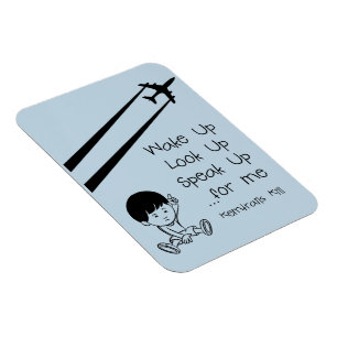 Weck hoch aufschauen sprechen für mich Chemtrails  Magnet