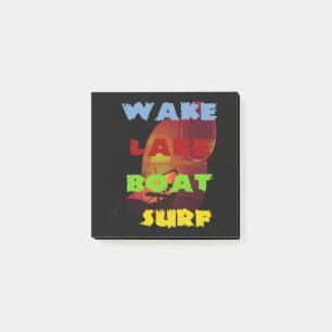 Weck Lake Boat Surf Post-it Klebezettel