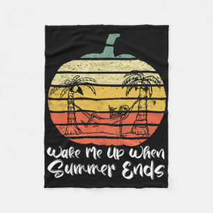 Weck mich auf, wenn der Sommer endet, lustiges Hal Fleecedecke