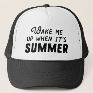 Weck mir nach dem Sommer auf Truckerkappe
