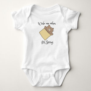 Weck mir, wenn es Frühlingsbaby ist Baby Strampler