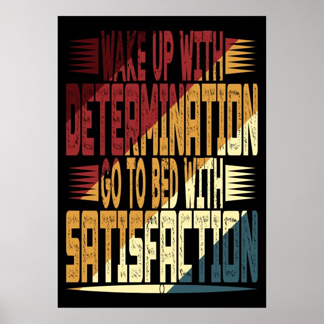 Weck mit Entschlossenheit Poster (Vorne)