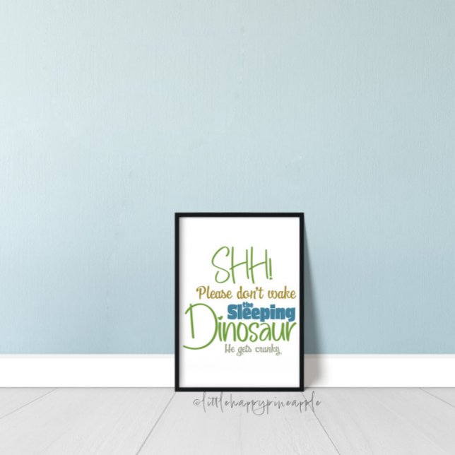 Weck nicht die schlafenden Dinosaurier Kinder Wall Poster (Von Creator hochgeladen)
