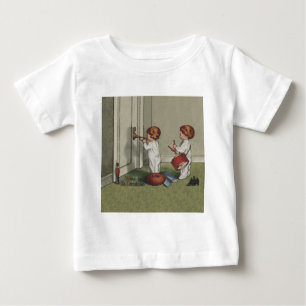 Weck seine niedliche Weihnachtsbilder Baby T-shirt