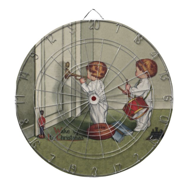 Weck seine niedliche Weihnachtsbilder Dartscheibe (vorne)