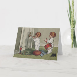 Weck seine niedliche Weihnachtsbilder Feiertagskarte