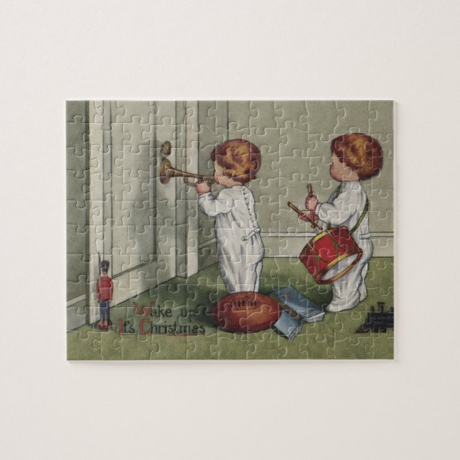 Weck seine niedliche Weihnachtsbilder Puzzle (Horizontal)