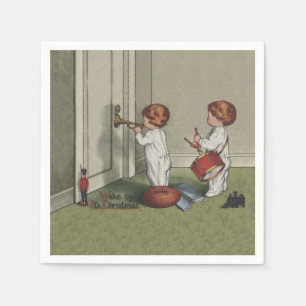 Weck seine niedliche Weihnachtsbilder Serviette