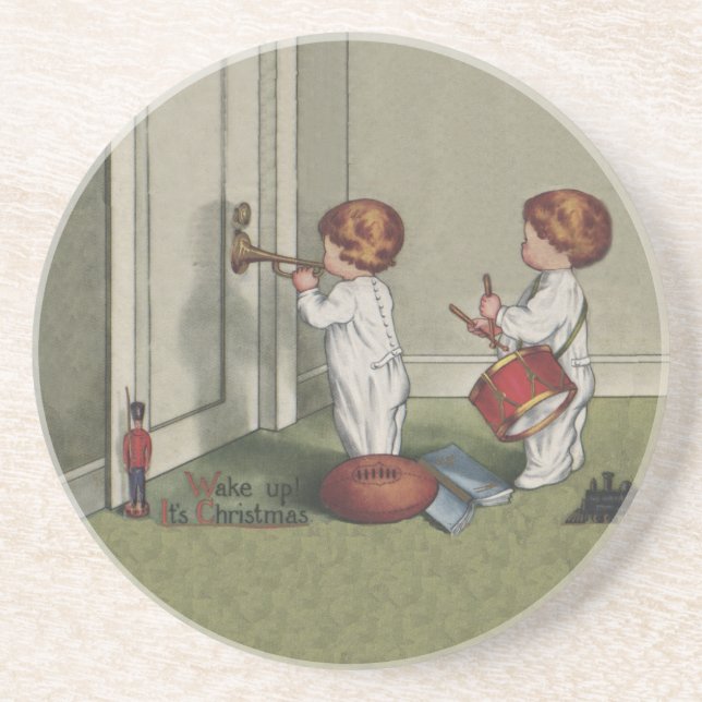 Weck seine niedliche Weihnachtsbilder Untersetzer (Vorne)