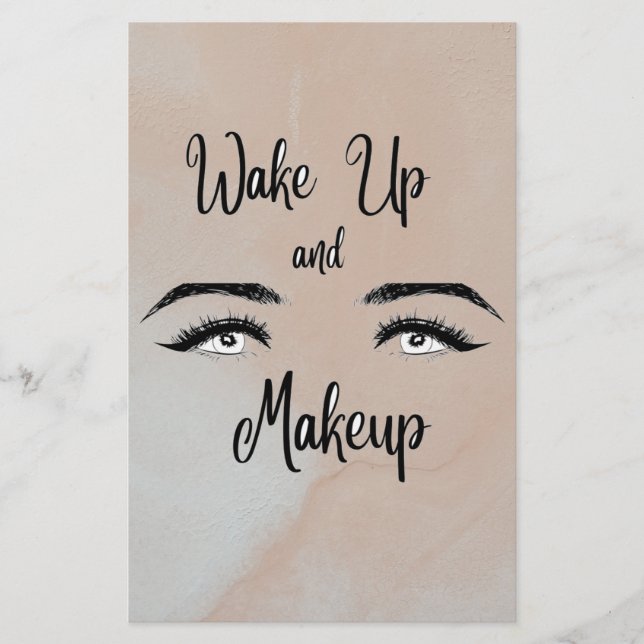 Weck und Makeup Briefpapier (Vorderseite)