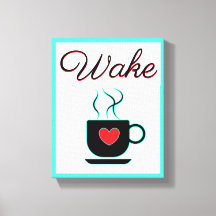Weck-Unterschrift für Küche, Kaffee, Aquamarin, ro