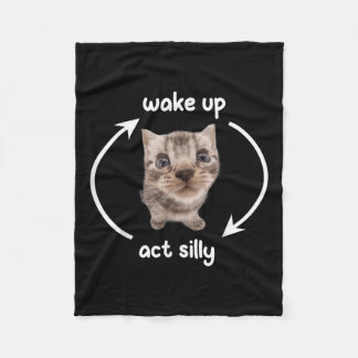 Weck-Up-Akt Alberne Katze _ Weck-Up-Akt Alberne Ka Fleecedecke
