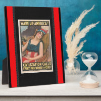Weck-Up America Poster Plaque