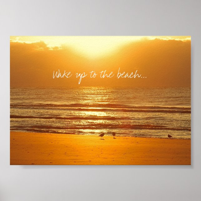 Weck zur Beach Sunrise Poster Printwerbung (Vorne)