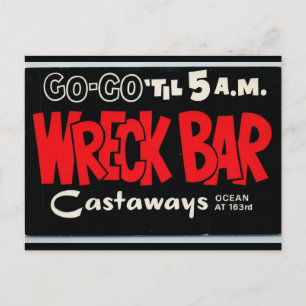 WECKEN SIE BAR DIE CASTAWAYS MIAMI BEACH POSTCARDS POSTKARTE