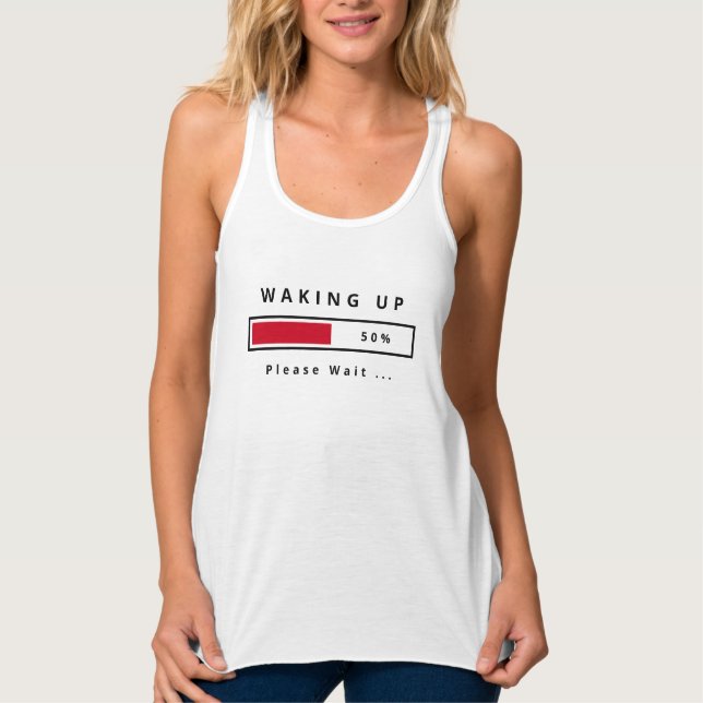 Weckend Zubenoberseite bitte warten - Benutzerdefi Tank Top (Vorderseite)