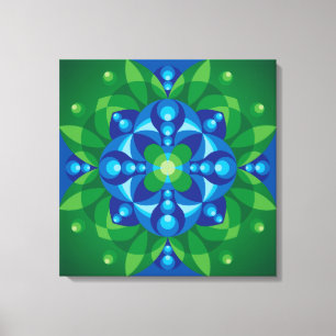 Weckende Mandala Leinwanddruck