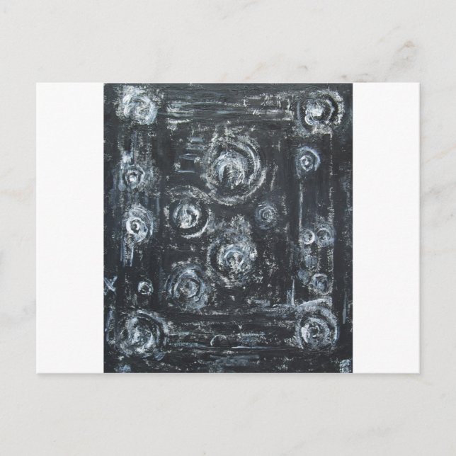 Weckenden von Wirbel (abstrakter Expressionismus) Postkarte (Vorderseite)