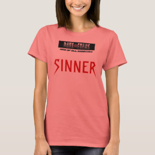 WECKER-T - SHIRT-SÜNDER DAS WHITE/BLACK DER FRAUE T-Shirt