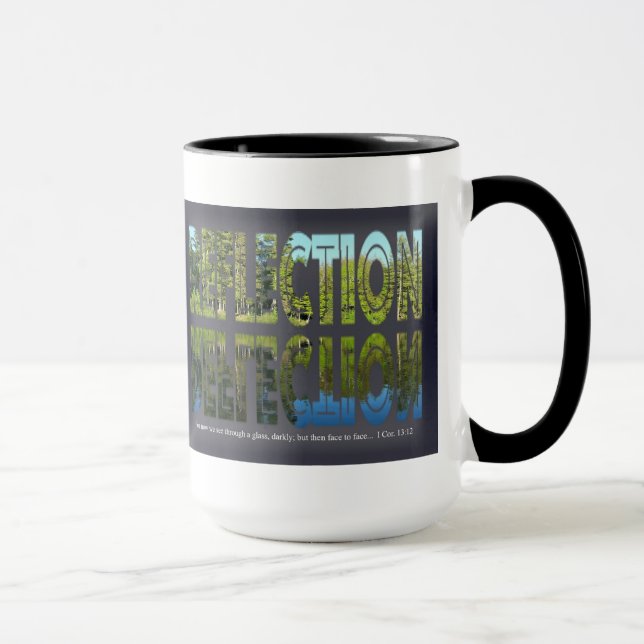 Wecker-Tasse der Reflexions-15oz Tasse (Rechts)