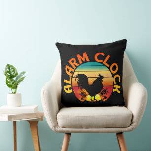 WECKER VINTAGE MORGEN HAHN HUHN KISSEN