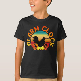 WECKER VINTAGE MORGEN HAHN HUHN T-Shirt