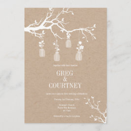 Weckglas-Einladung Kraftpapier Einladung